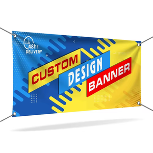 Pancarta Impresa Personalizada a Todo Color para Exteriores, Pancarta de Vinilo Flexible con Impresión Serigráfica, Pancarta de PVC para Eventos - Product Image 1