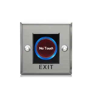Touchless Exit Button Infrared Door Exit Push Release Button Switch For Access Control System