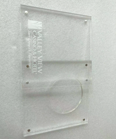 Bureau personnalisé Acrylique Carré Transparent Médaille Porte-Présentoir