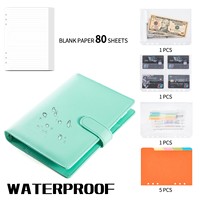 Carnet A5 magnétique en cuir PU Macaron avec boucle, couverture amovible pour ordinateur portable, logo personnalisé imprimé, cadeau