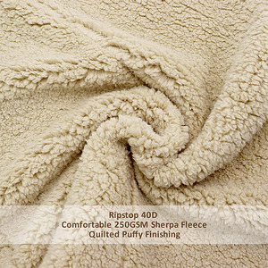 Manta de Camping Acolchada para Exteriores, con Forro Sherpa, Impermeable, Ultraligera, Cálida para Clima Frío, Relleno de Poliéster, Lavable a Máquina - Product Image 4