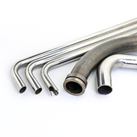Pièces de tube métallique d'usinage de cintrage CNC coude 30 45 60 90 135 180 360 degrés coude SS tuyau d'échappement