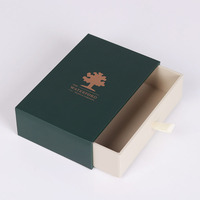 Boîte cadeau vide coulissante en papier avec logo personnalisé estampé à chaud pour puzzles, bijoux, thé, bonbons et petits articles