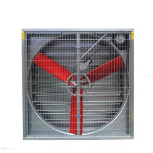 Ventilateur de type Multifan à trois pales en nylon de 50 pouces avec persienne Ce prix de ventilateur d'échappement AC en acier inoxydable