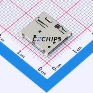 CSIM-1351-7P SIM Card Connector SMD Connector Self-Return Type Nano SIM Card Card Holder 1.37mm - Product Image 1