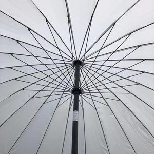 Parasol de jardin extérieur avec mât en acier 24K, levage par manivelle, protection anti-UV, en polyester, style traditionnel, pour cour et balcon - Product Image 4