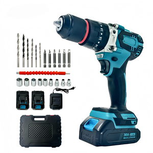 Set Trapano a Percussione all'Ingrosso con Mandrino Autoserrante, Batteria al Litio, <span class=keywords><strong>Avvitatore</strong></span> con Motore Brushless e Velocità Variabile, Personalizzabile OEM - Product Image 1