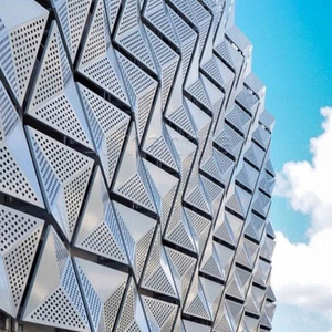 Mur-rideau 3d personnalisé panneau en aluminium façade bâtiment revêtement extérieur profilé en aluminium panneau perforé ignifuge - Product Image 6