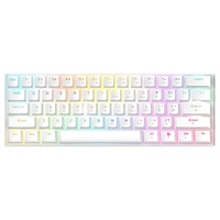 Portable 60% Mechanical Gaming Keyboard LED Backlit 61 Keys Mini Wired Office Gaming Keyboard Blue Switch for Laptop PC