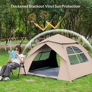 <span class=keywords><strong>Tente</strong></span> pliante automatique robuste et portable en Oxford, imperméable quatre saisons, pour 3-4 personnes, idéale pour le camping, les pique-niques et les activités familiales en extérieur - Product Image 1