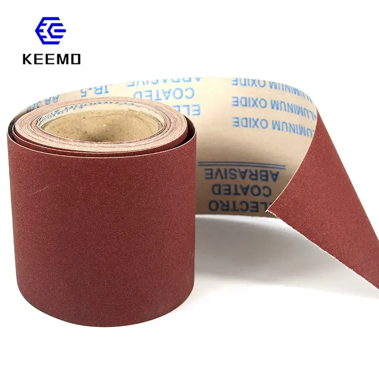 Oxide Emery Sand Paper Jb-5 Abrasive Cloth Roll Belt 50mm Keemo 6"8" P24 P36 115*50m Aluminium Abrasive Cloth Jumbo Rolls 1170mm