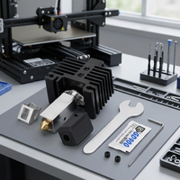 Kit Nozzle Hotend Baja Keras untuk Bambu Lab X1 P1 Triangle 2.0 Rakitan Printhead Modular Printer 3D FDM