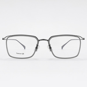 Gafas de Titanio Danyang Square 6006 para Hombre, Montura Completa Ligera, Lentes de Plástico, Estilo Retro Ejecutivo - Product Image 1