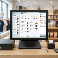 Système de point de vente tout-en-un avec écran tactile de 15/17 pouces, caisse enregistreuse, système de point de vente pour les commerces de détail, salons et boutiques