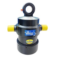 Mini vérin hydraulique télescopique multi-étages avec construction en acier et roulement pour remorque benne basculante, pression 250 bars