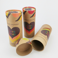 Boîte d'expédition en papier recyclable avec logo personnalisé, estampage et impression à disparition pour l'emballage de sous-vêtements, chaussettes, t-shirts, tube d'emballage