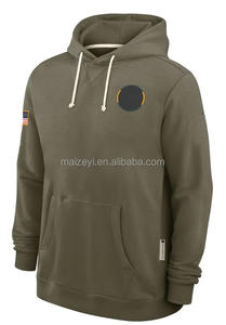 Sudadera con Capucha de Algodón Estampada para Hombre, Talla 4XL, de Alta Calidad, Olive 2025 Salute to Service, Fabricada por Fabricantes - Product Image 4