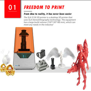 Dazzle Imprimante UV SLA <span class=keywords><strong>3D</strong></span> professionnelle de haute précision Machine d'impression Bijoux Cire Résine Impression S130 - Product Image 3