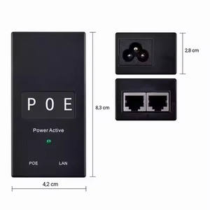 من المصنع OEM محولات POE لسطح المكتب السلبي 48 0.5A 10/41/V/Mbps لكاميرا IP الأمنية لكاميرا IP CCTV - Product Image 6