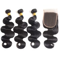 Fournisseur Alibaba Gold, cheveux vierges brésiliens Remy, 100% cheveux humains, vente en gros