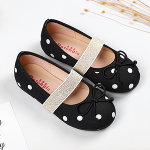 Girls <b>Soft</b> Soles Flat Dress on <b>Shoes</b> Cute Bow Children Dots Print <b>Shoes</b> - Product Image 4