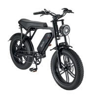 7 vitesses V8 tout-terrain e-bike gros pneu adultes cyclomoteur électrique Dirt Bike 750W moteur longue portée unisexe VTT électrique