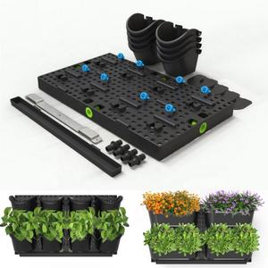 Ventes chaudes : Jardinières murales d'extérieur et d'intérieur, auto-arrosantes, en plastique, pour jardin vertical - Product Image 5