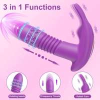 Vibrateurs discrets en silicone réaliste pour culotte, stimulateurs de point G sans fil, double vibration, masseur de culotte pour femme, étanche