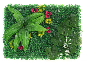 Panneau de gazon artificiel Olant 300x100 cm, pour murs, 20''x20'', avec support de clôture artificielle, pour suspendre des machines, spirales, animaux, plantes, 40 pouces - Product Image 4