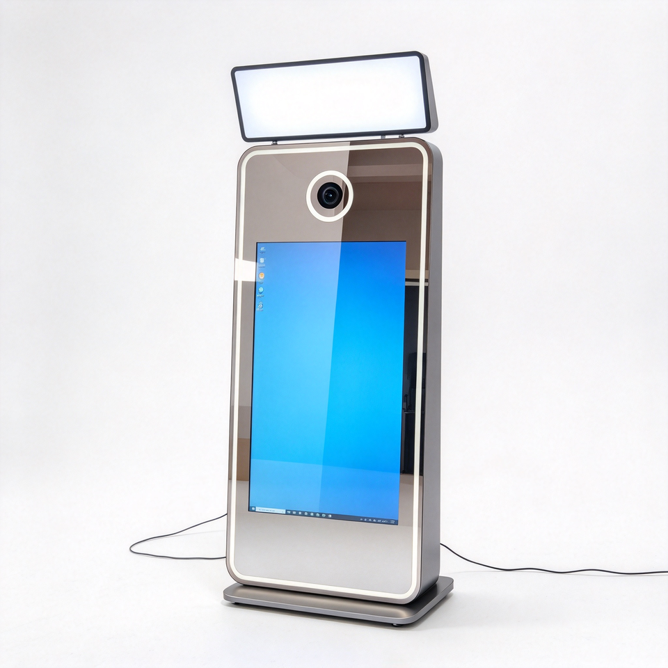 Customizable Magic Mirror Photo Booth, Camera Compatible, Touch Screen ...