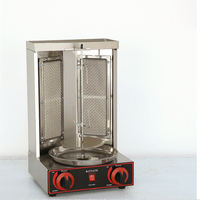 Mini machine à gaz automatique, shwarma shish adana doner kebab, fabrication de shawarma, équipement de gril électrique à gaz à vendre