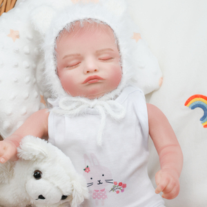 Muñeca Reborn de Silicona y Vinilo de 18 Pulgadas, Cuerpo Completo Realista, con Piel de Bebé Hiperrealista y Material Seguro - Product Image 2