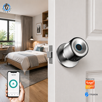 Serrure de porte intelligente Ttlock pour portes en acier/laiton avec stockage cloud Wi-Fi et contrôle par application
