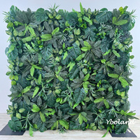 H127 Groene planten, witte hangende bloemen, gesimuleerde gecodeerde versterkte stof bloemenwand achtergrond bruiloftdecoraties