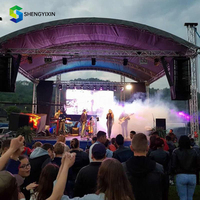 Sistema de Iluminación para DJ, Equipo para Eventos al Aire Libre, Estructura de Arco Circular, Soporte de Domo, Marco de Aluminio, Techo Curvo, Estructura de Exhibición