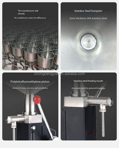 Máquina de llenado manual de pasta 5-50ml, semiautomática para cremas, cosméticos, kétchup y aceite - Product Image 6