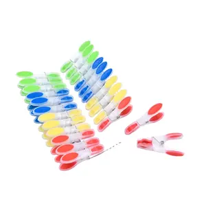 Eisho Productie Van Wasknijpers Thuisgebruik Mini Plastic Kleine Gekleurde Wasknijpers