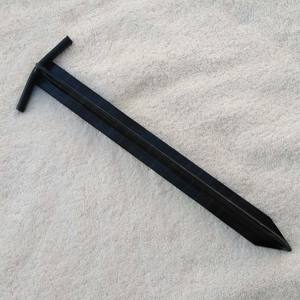 Pince forgée à la main médiévale/viking Couverts MedievalCampAir T Profil Piquets de tente Extra Long Acier galvanisé Écologique - Product Image 1