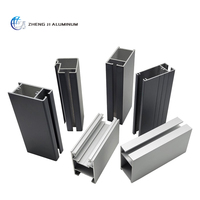 Profils d'extrusion en aluminium de la série 6000, finition bois, cadre fin moderne, pour fenêtres et portes coulissantes (OEM)