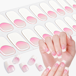 Precio de fábrica al por mayor azul Rosa degradado arte de uñas UV esmalte semi <span class=keywords><strong>curado</strong></span> pegatina de gel de uñas - Product Image 6