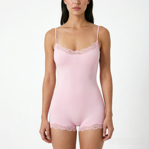 NANBIN Smoke Collection Bodysuit Snatch Body Underwear Shaper Breathable Butt Lift Sexy <strong>Lace</strong> Trim <strong>Shapewear</strong> for Women - Product Image 2