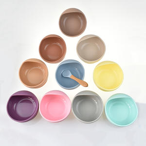 ODM/OEM <b>Baby</b> Silicone Cutlery Powerful Sucker Animal Pattern Children's Bowl Spoon Set Dishwasher Safe for Infant <b>Kids</b> Dining - Product Image 5