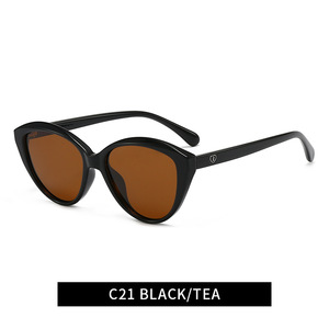 แว่นกันแดดทรงแคทอายแบบเต็มกรอบสไตล์เกาหลี ป้องกันรังสียูวี สำหรับทุกเพศ ดีไซน์หรูหรา ทรงเว้า โพลาไรซ์ เหมาะสำหรับกิจกรรมกลางแจ้ง - Product Image 2