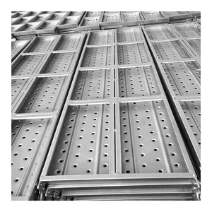 Planche de passerelle en métal galvanisé hebei de haute qualité planche en acier d'échafaudage planche en acier d'échafaudage pour singapour à bas prix