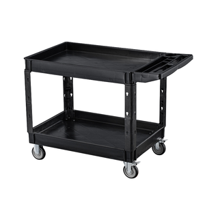 Chariot à plat silencieux à usage intensif Plate-forme de chariot à outils en acier plastique Entrepôt de stockage personnalisable manipulant le chariot de cargaison - Product Image 1