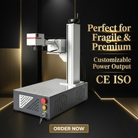 Mini machine de marquage laser UV portable 5W 10W 15W refroidie par air haute précision pour verre, plastique, cristal, bijoux