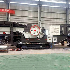 Concasseur mobile de béton portable 150 - 250 t/h, concasseur à mâchoires sur chenilles pour granit et roche - Product Image 1
