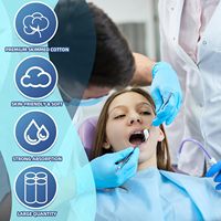 Usine directe taille personnalisable multi-usages hygiène buccale dentaire orale hémostase gingivale rouleau de coton Absorption d'eau orale
