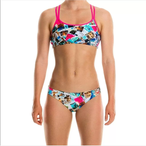 Ragazze Pastel Paradise Cross due pezzi costumi da bagno per bambini per ragazze costumi da bagno bambini <span class=keywords><strong>ragazza</strong></span> - Product Image 2