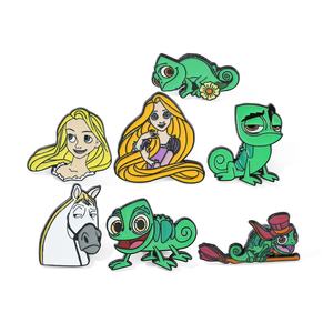 创意卡通人物金属徽章长发公主小蜥蜴合金胸针数字背包装饰铸造雕刻 - Product Image 5